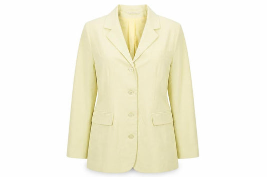 Classics Womens Yellow   Jacket Blazer Size 12