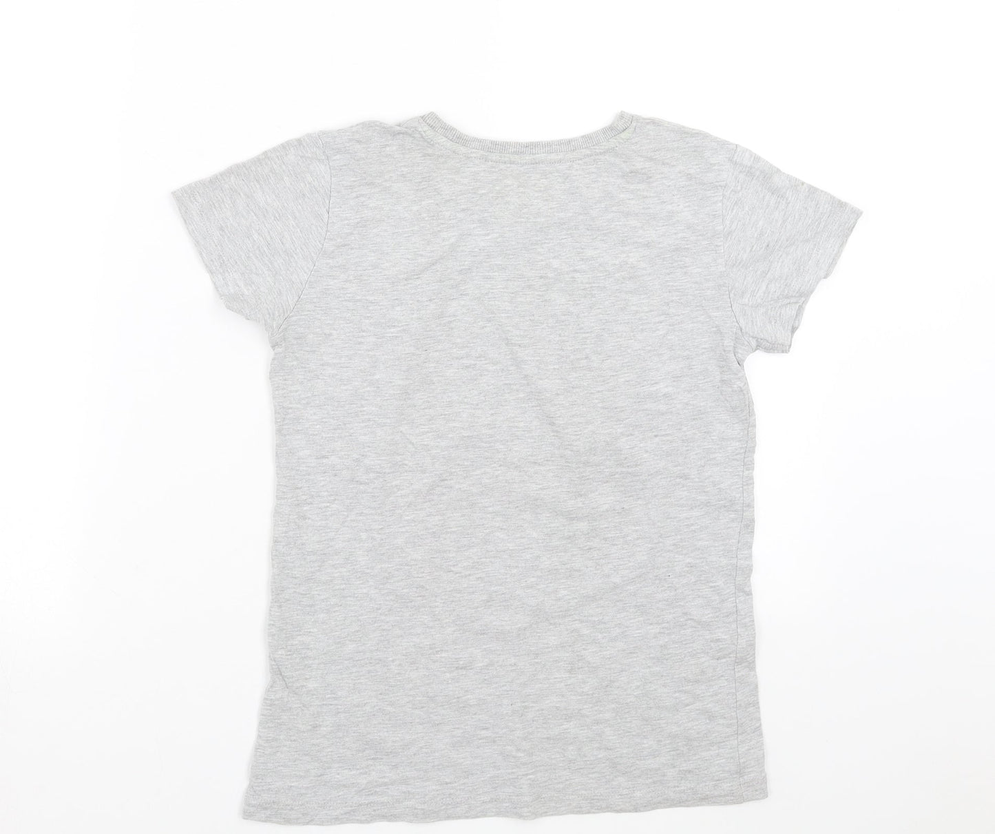 Matalan Boys Grey   Basic T-Shirt Size 10 Years  - Football