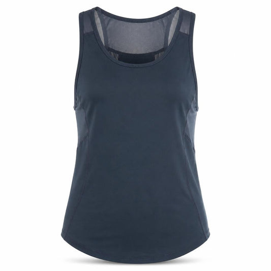 Front view of 90 Degree women’s blue basic tank, size XS