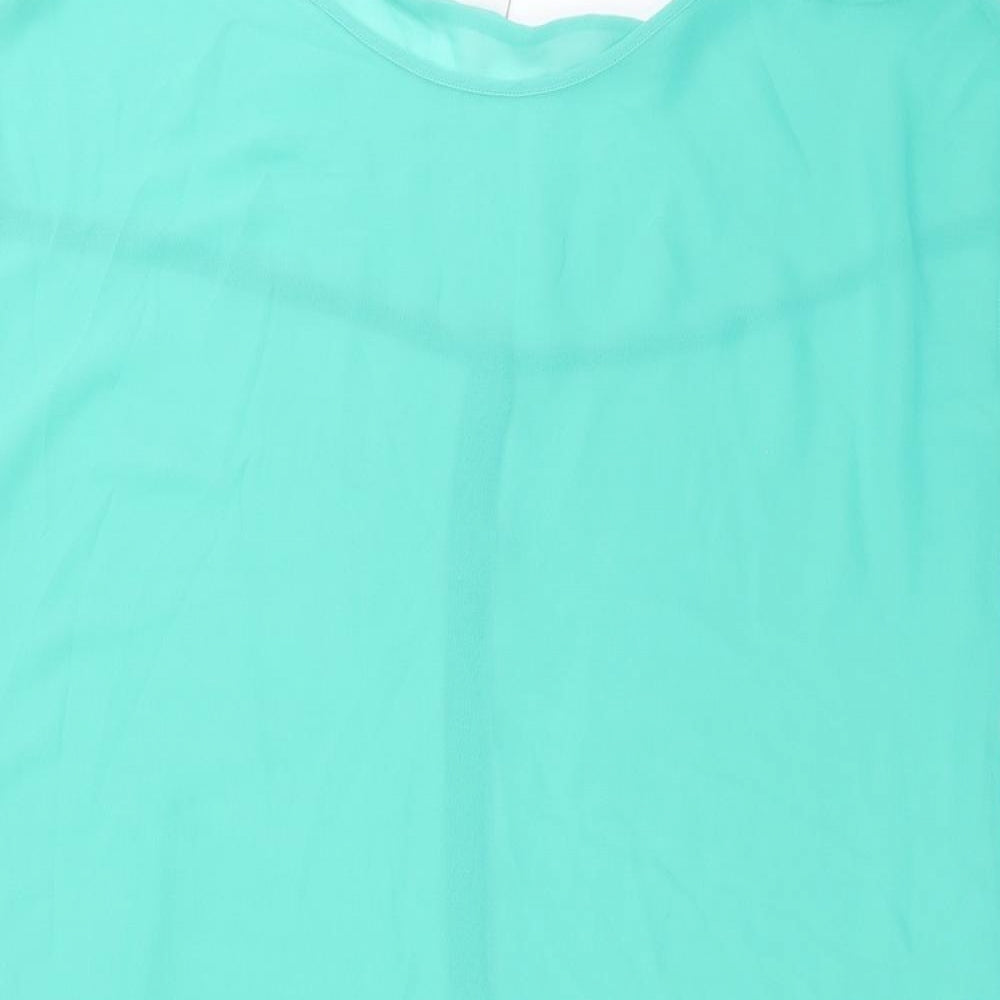 VILA Womens Green   Basic Blouse Size M