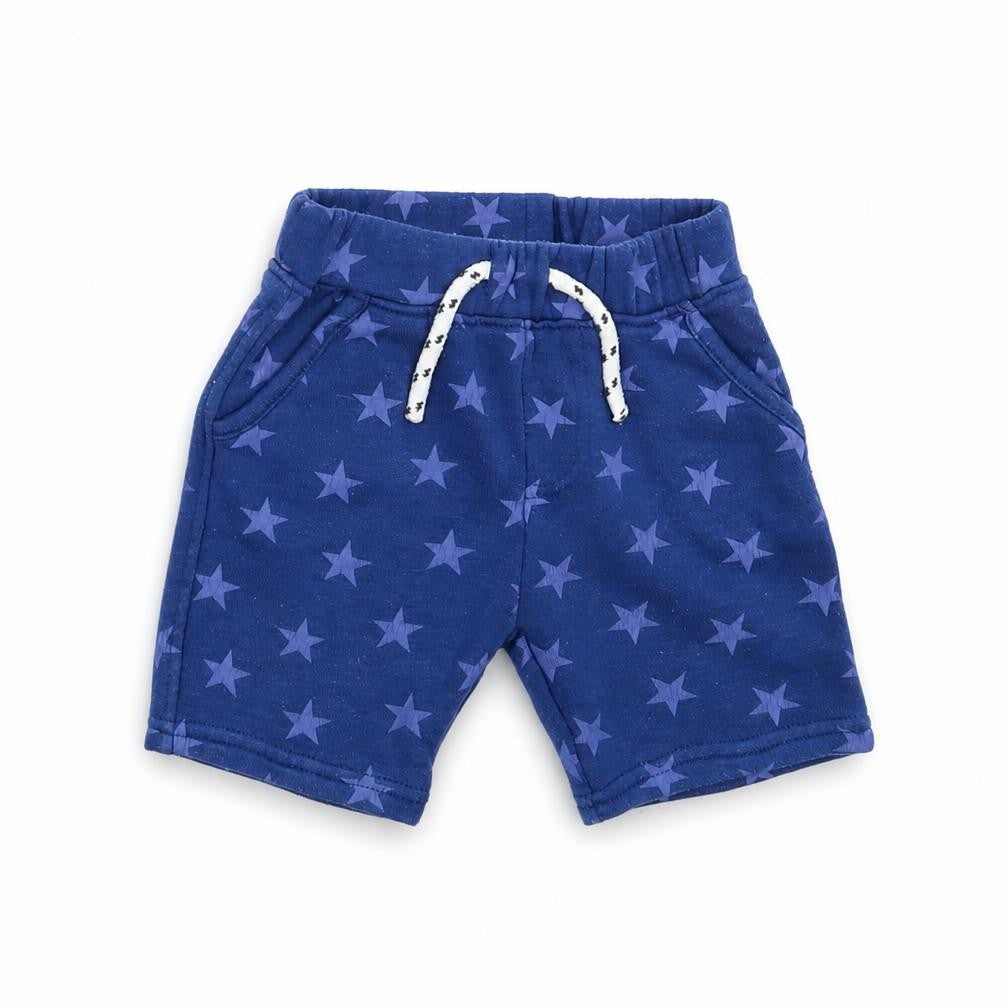 Primark Boys Blue Geometric   Trousers Size 12-18 Months  - star pattern shorts