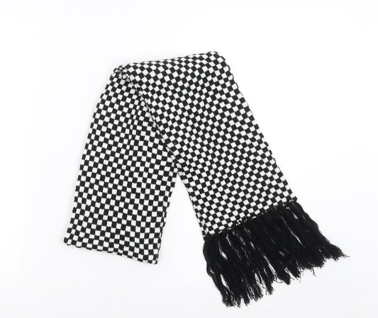 Preworn Womens Black Check   Scarf