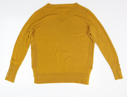 Primark Womens Yellow   Pullover Jumper Size M