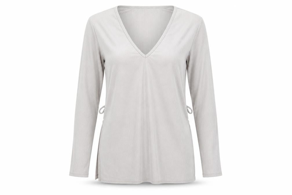 Misspap Womens Grey   Basic T-Shirt Size 12
