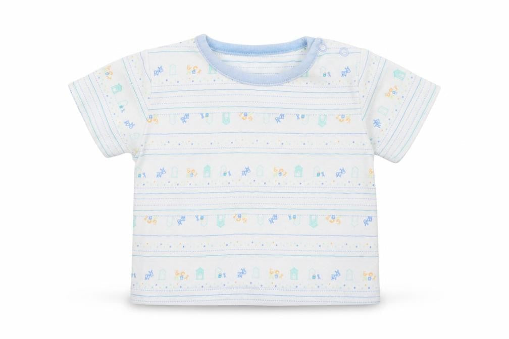 Marks & Spencer Baby White Geometric  Basic T-Shirt Size 3-6 Months