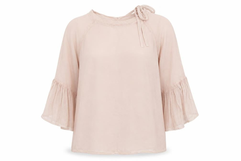New Line Womens Pink   Basic Blouse Size L
