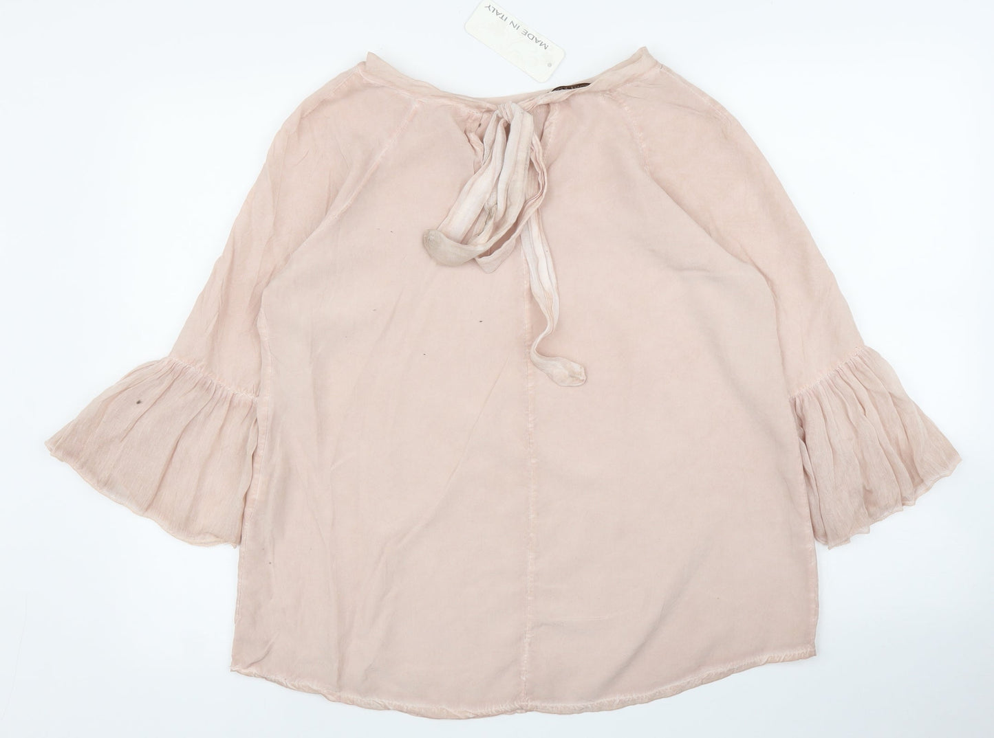 New Line Womens Pink   Basic Blouse Size L