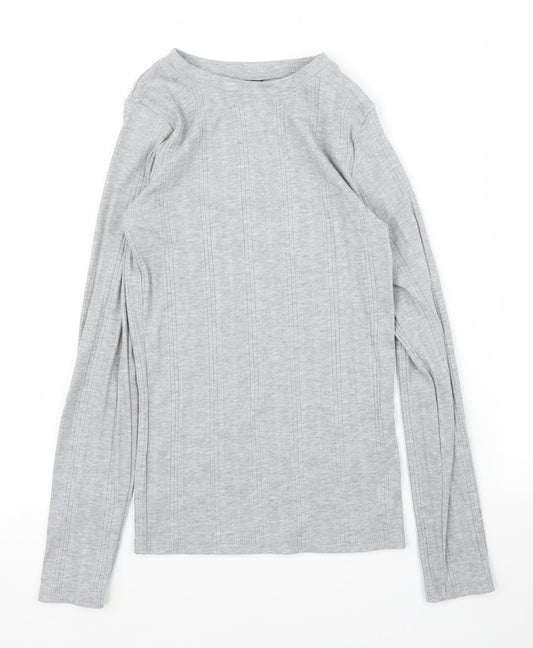 New Look Womens Grey   Basic T-Shirt Size 8