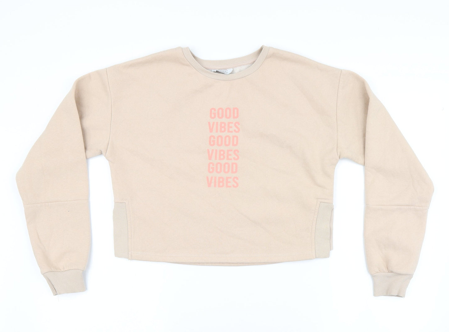 Primark Girls Beige   Pullover Sweatshirt Size 12-13 Years