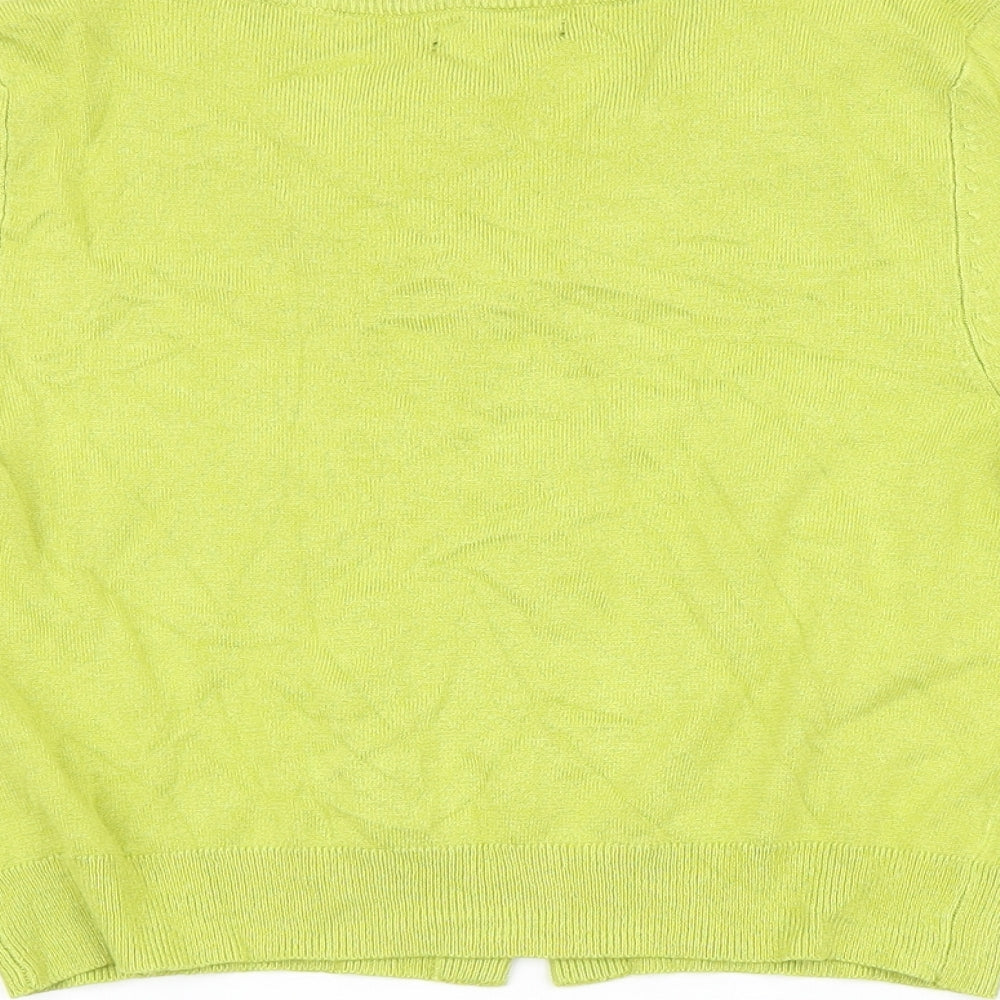Matalan Womens Green   Cardigan Jumper Size 8