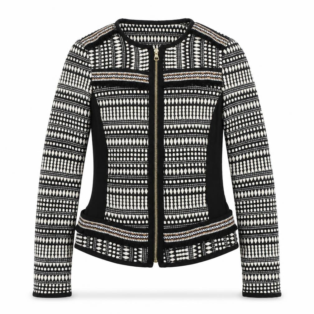 H&M Womens Multicoloured Argyle/Diamond  Jacket  Size 36