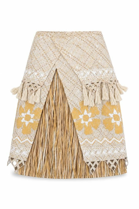Disney Girls Beige Floral  Skater Skirt Size 7-8 Years - Disney Costume