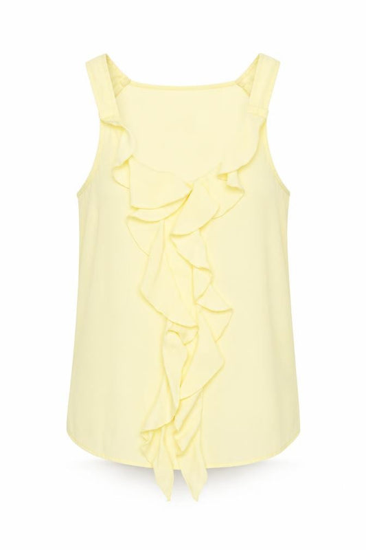 Topshop Womens Yellow   Basic Tank Size 6