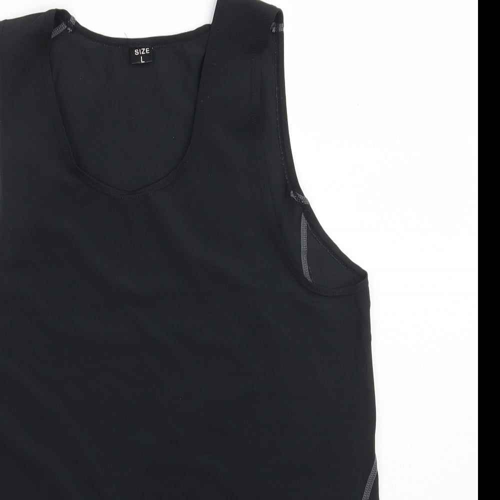 Preworn Womens Black   Basic Tank Size L