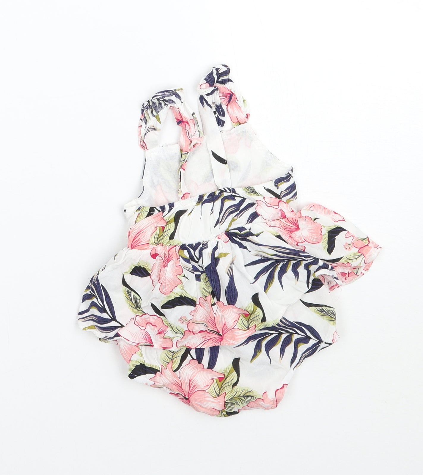 Patpat Girls White Floral  Babygrow One-Piece Size 3-6 Months