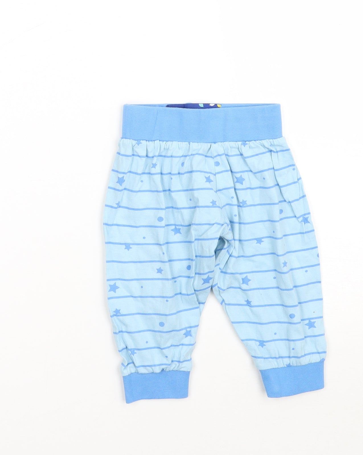 in the night garden Boys Blue Striped  Sweatpants Trousers Size 9-12 Months