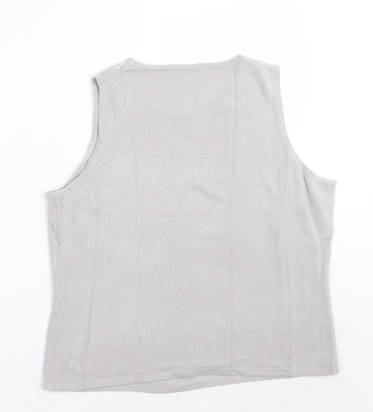 Marks & Spencer Womens Grey   Basic Tank Size 20