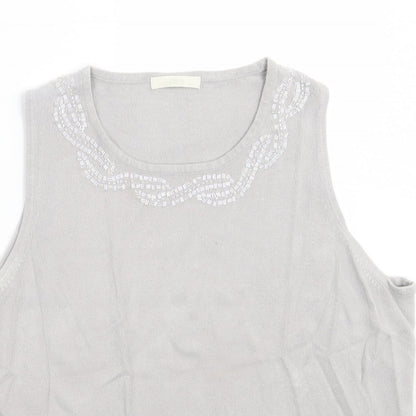 Marks & Spencer Womens Grey   Basic Tank Size 20