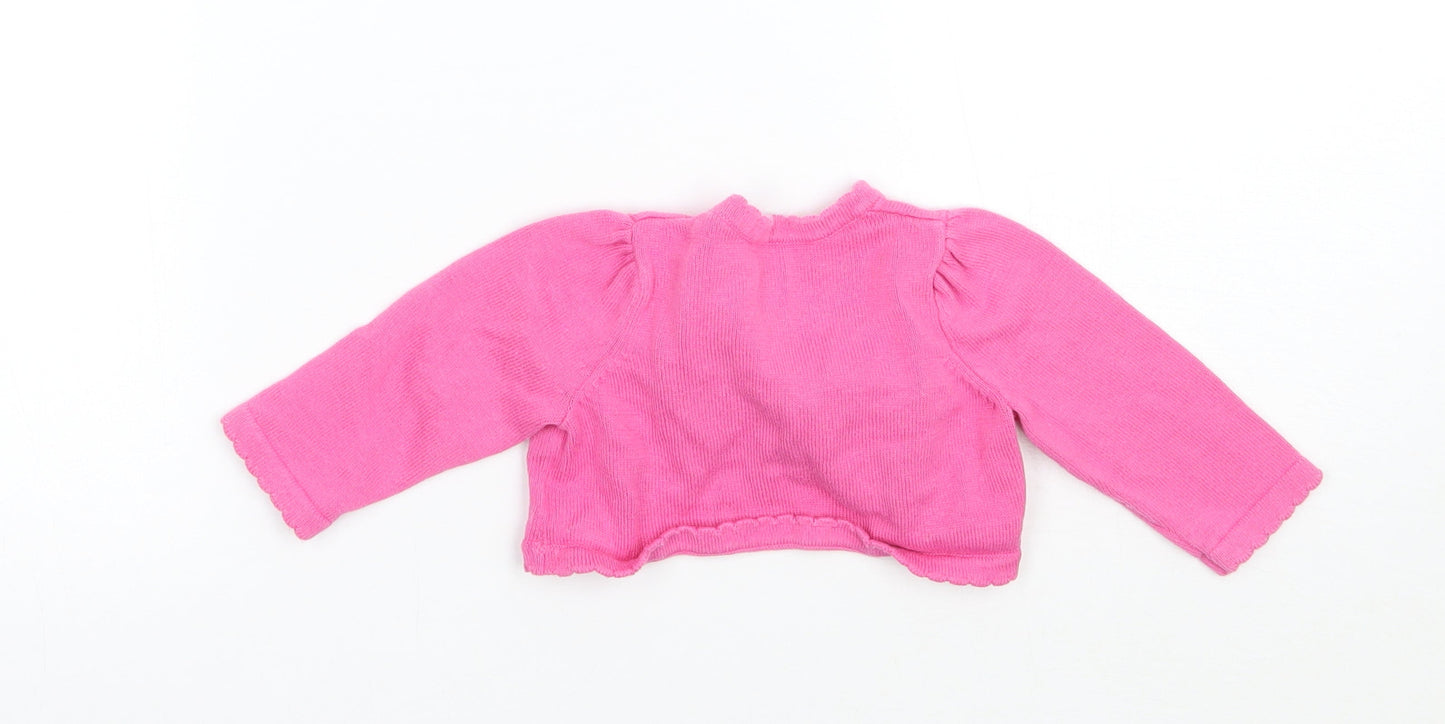 Matalan Girls Pink   Cardigan Jumper Size 3-6 Months