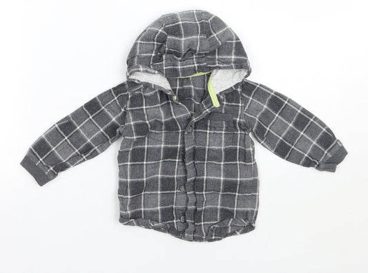George Baby Grey   Basic Button-Up Size 6-9 Months