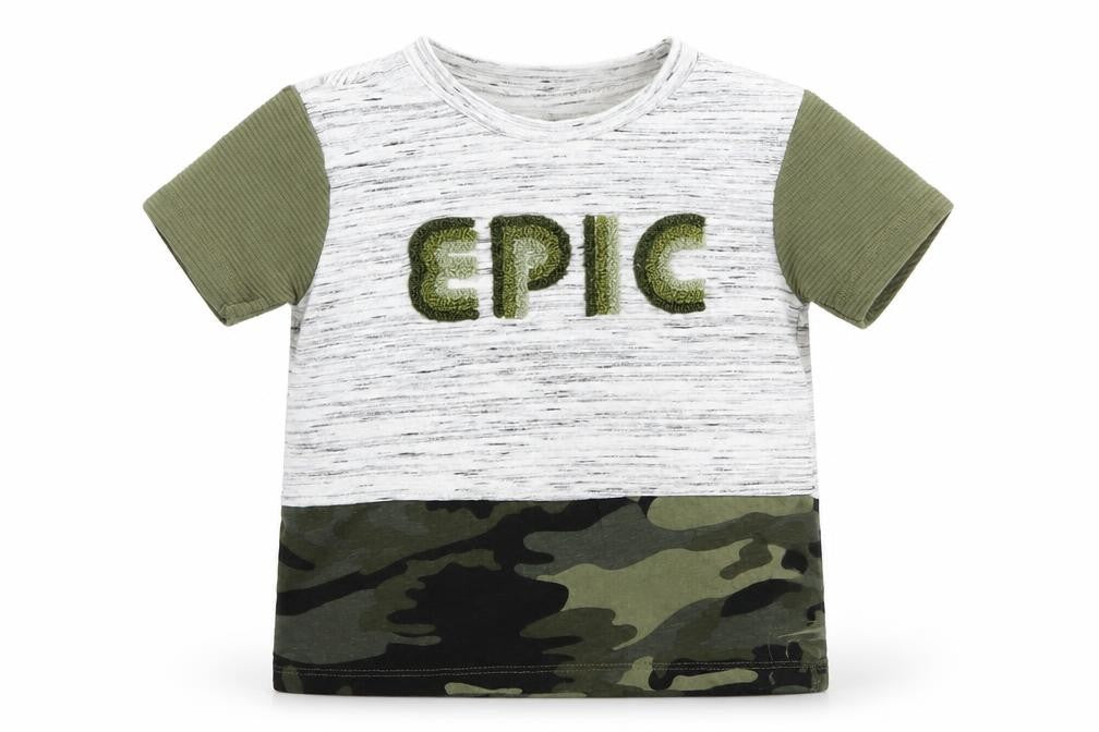 Primark Baby Green Camouflage  Basic T-Shirt Size 18-24 Months