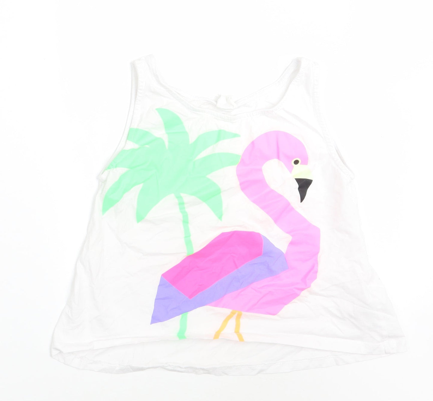 Zara Girls White   Basic Tank Size 12 Years