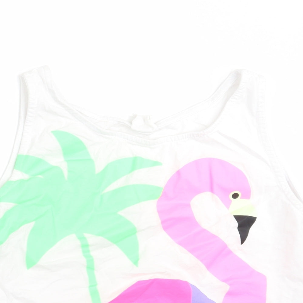 Zara Girls White   Basic Tank Size 12 Years