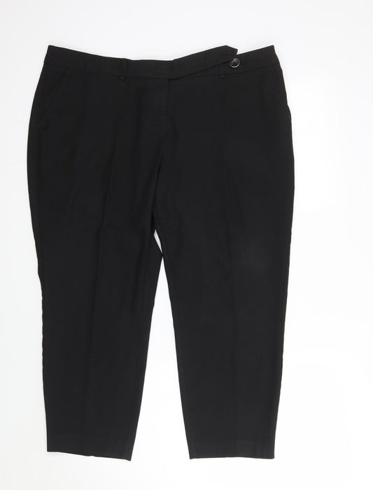 NEXT Womens Black   Trousers  Size 16 L24 in