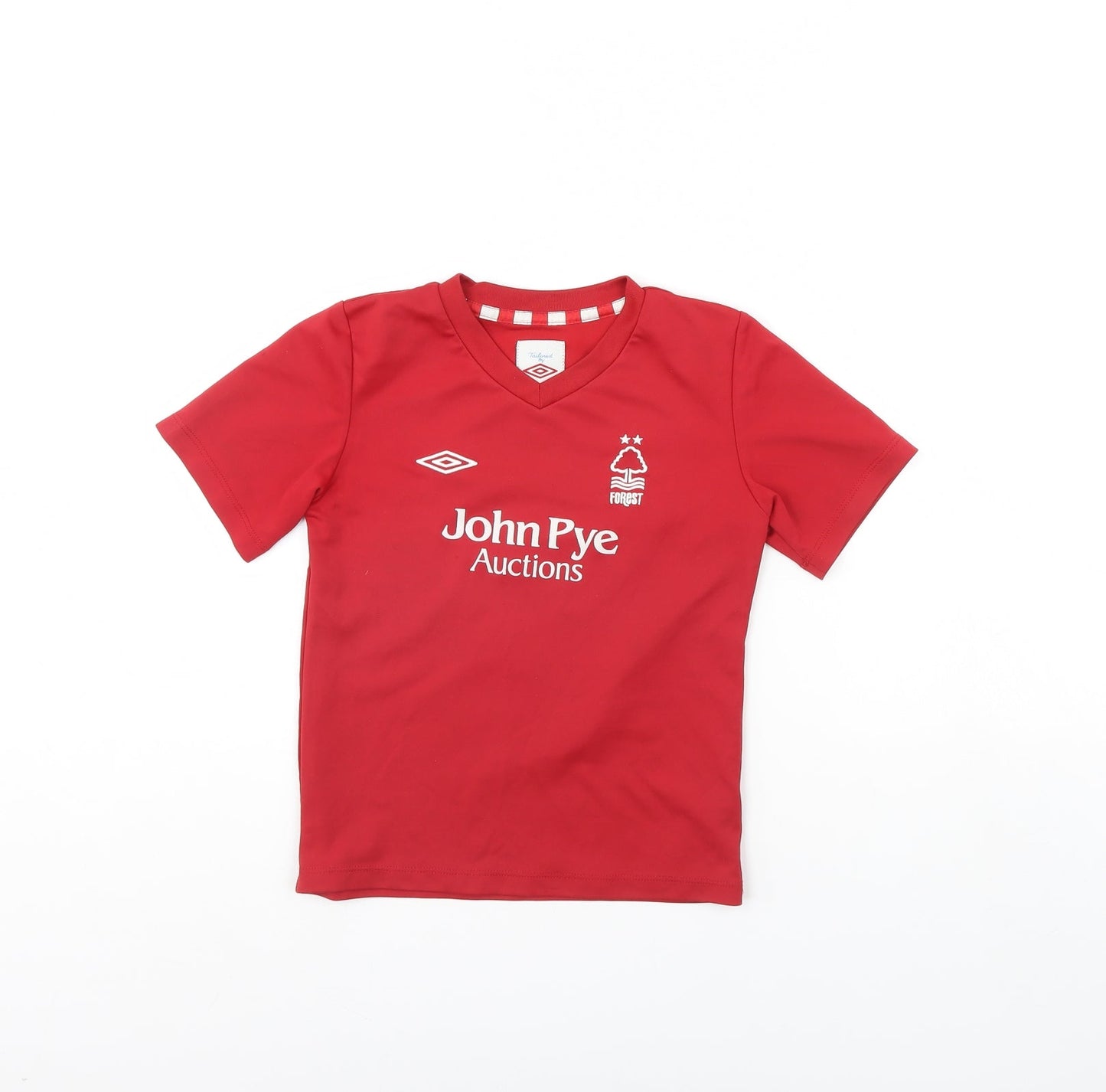 Preworn Boys Red   Basic Polo Size 6 Years  - patch