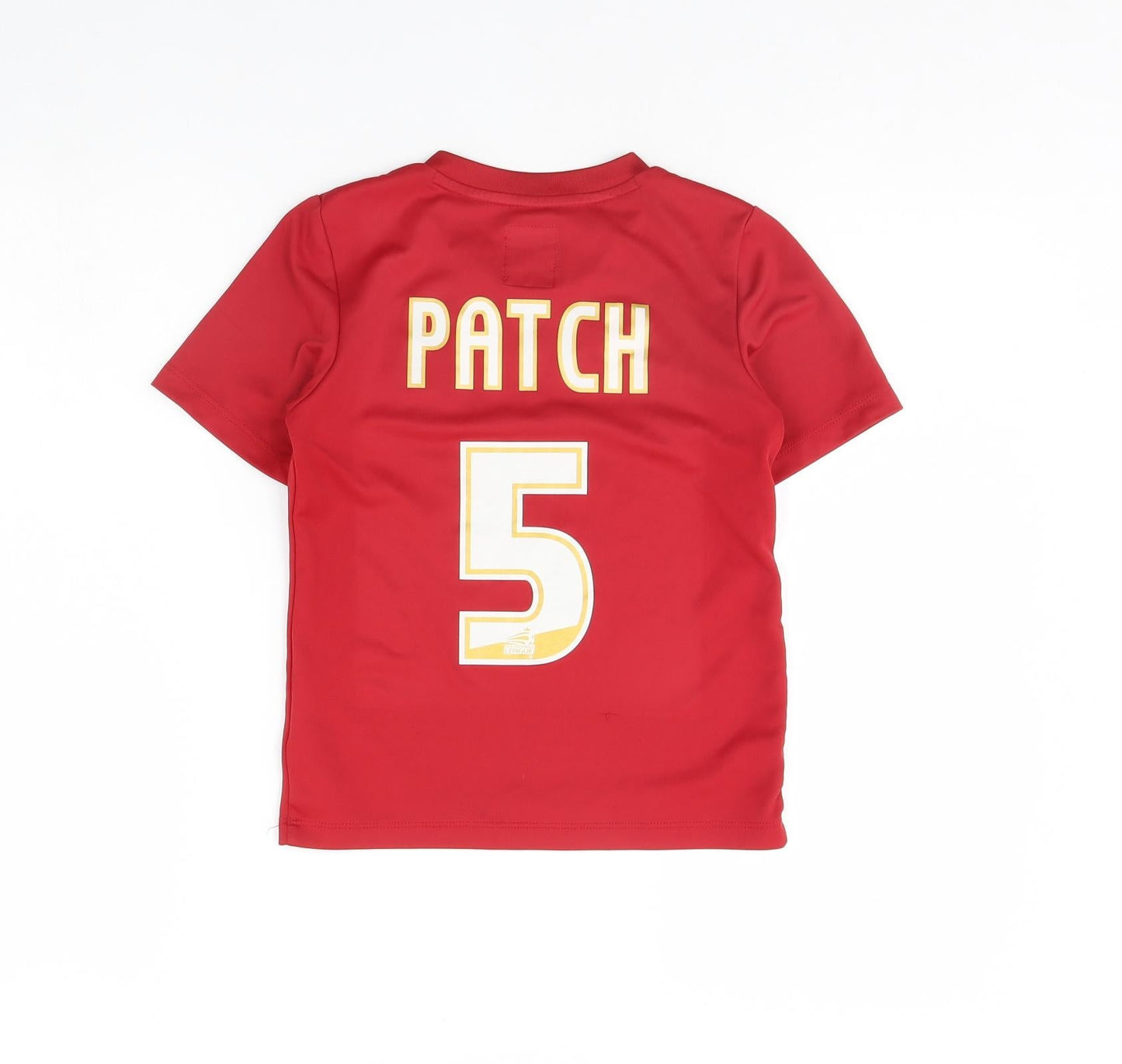 Preworn Boys Red   Basic Polo Size 6 Years  - patch