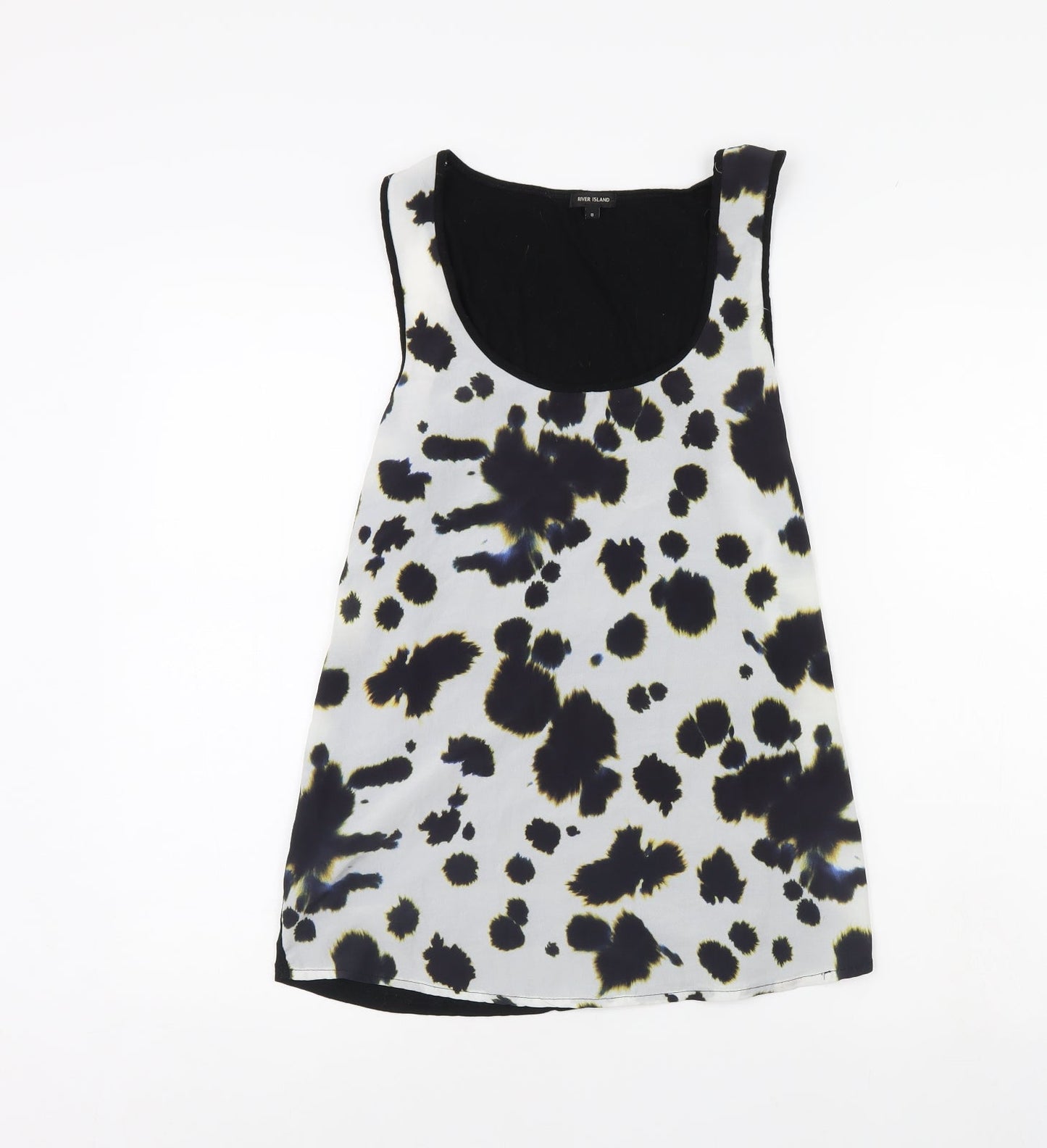 River Island Womens White   Basic Tank Size 8