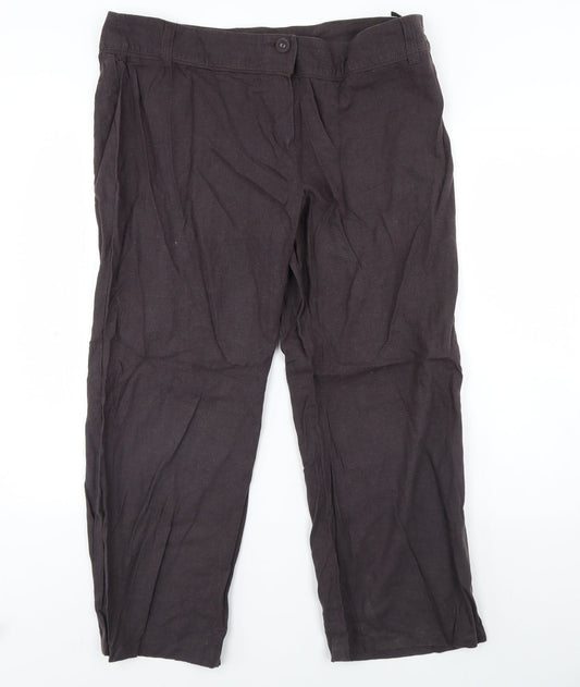 Preworn Womens Brown   Trousers  Size 42 L28 in