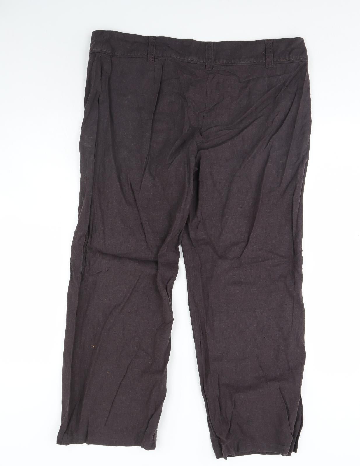 Preworn Womens Brown   Trousers  Size 42 L28 in