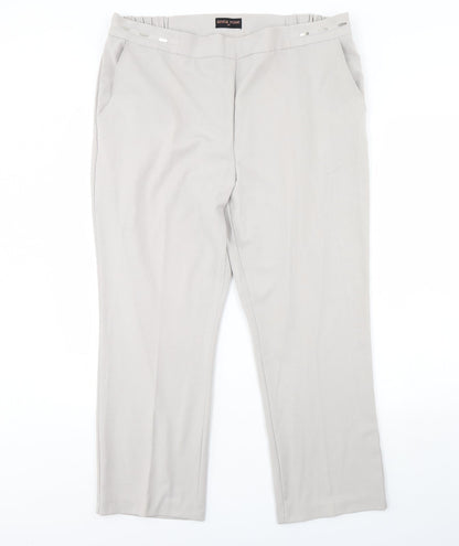 Anna rose Womens Grey   Trousers  Size 18 L30 in