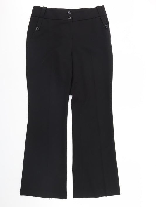 Wallis Womens Black   Trousers  Size 12 L32 in
