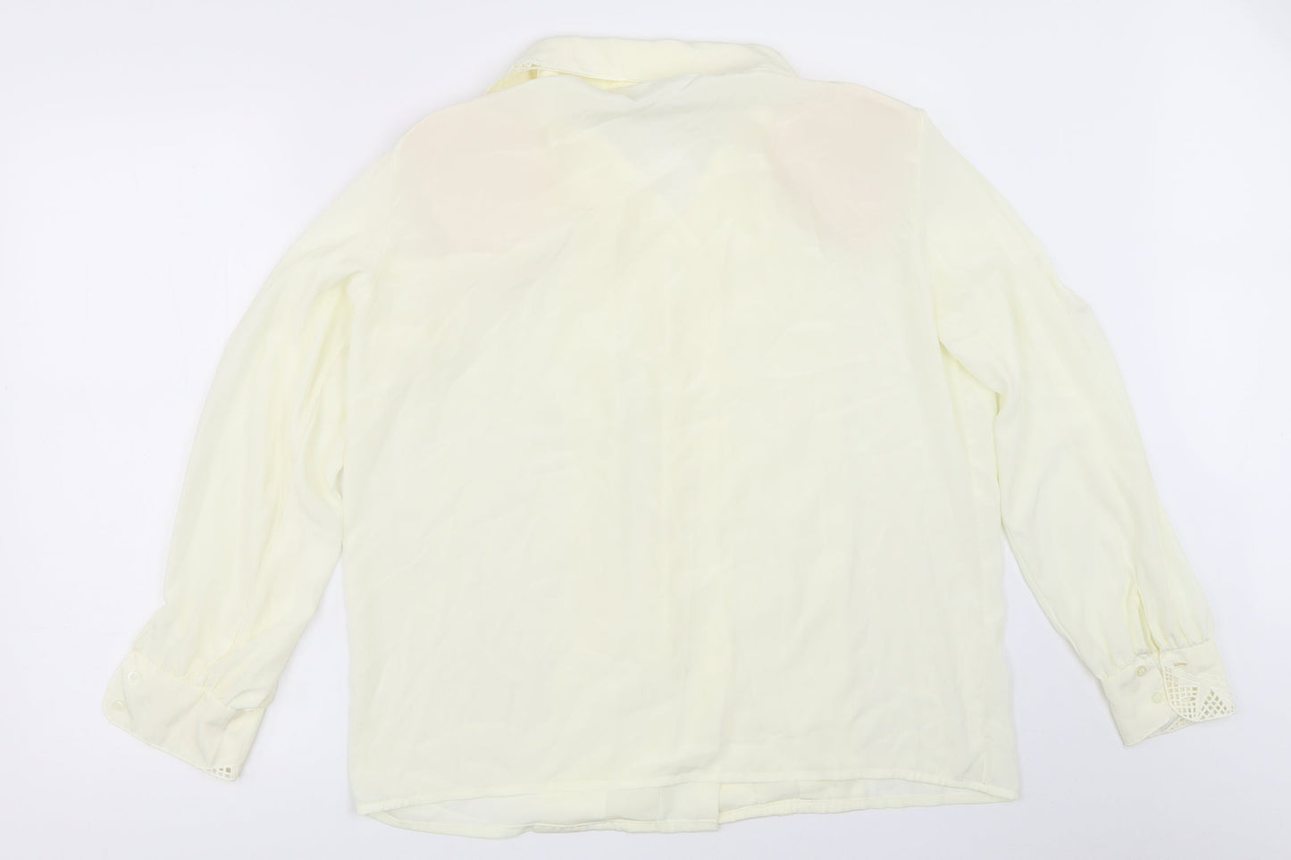 Preworn Womens Ivory   Basic Button-Up Size 14