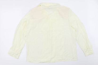 Preworn Womens Ivory   Basic Button-Up Size 14