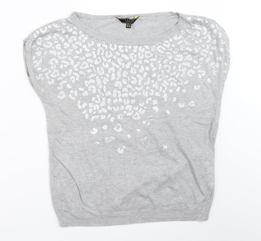 Lipsy Womens Grey   Pullover Jumper Size 8