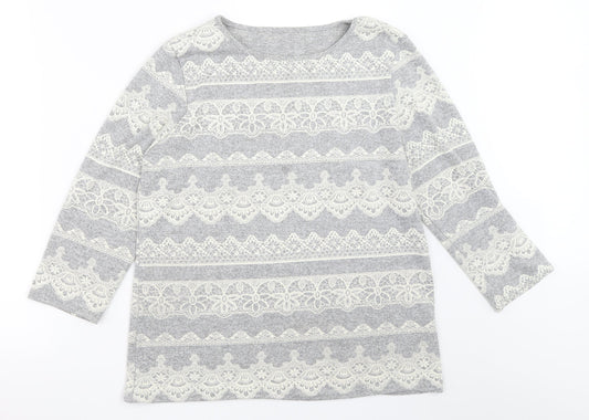 Preworn Womens Grey   Pullover Jumper Size 14