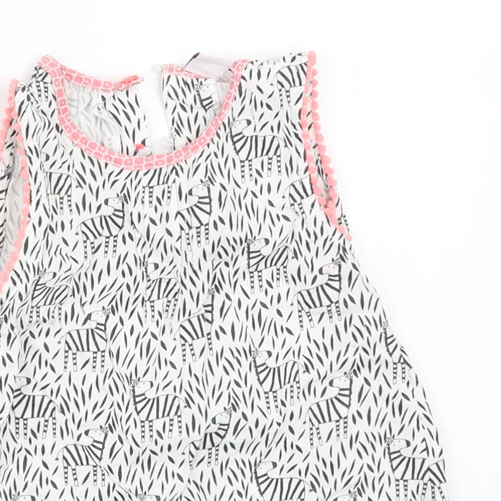 Mini Club Girls White   Basic Blouse Size 3-4 Years