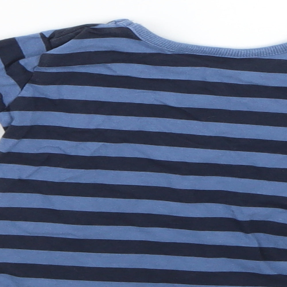 George Baby Blue Striped  Basic T-Shirt Size 6-9 Months