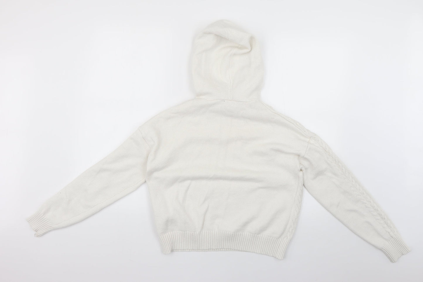 Lipsy Womens White   Pullover Hoodie Size S
