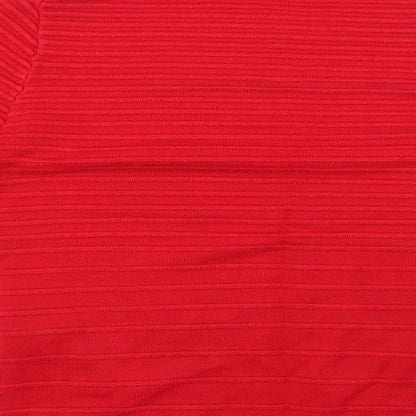 Warehouse Womens Red   Pullover Jumper Size 6