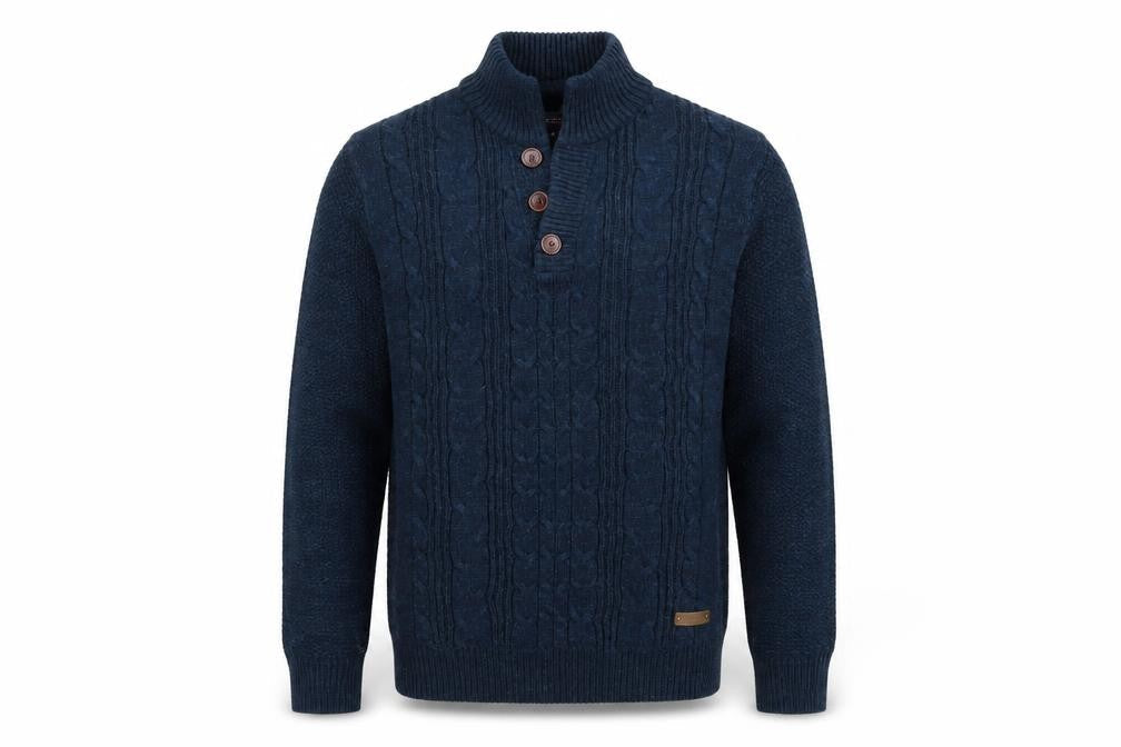 Easy Mens Blue   Pullover Jumper Size M