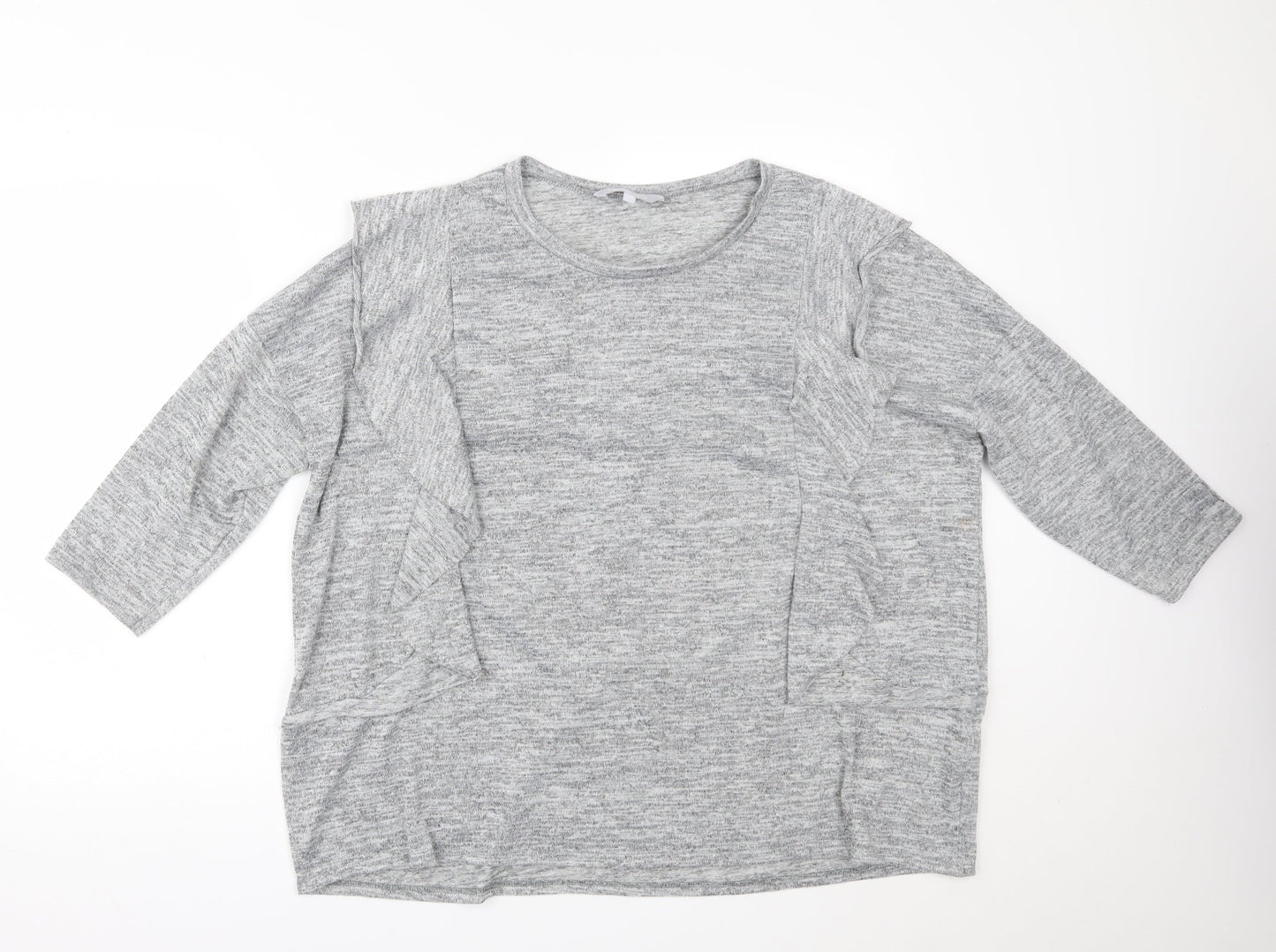 Red Herring Womens Grey   Basic Blouse Size 20