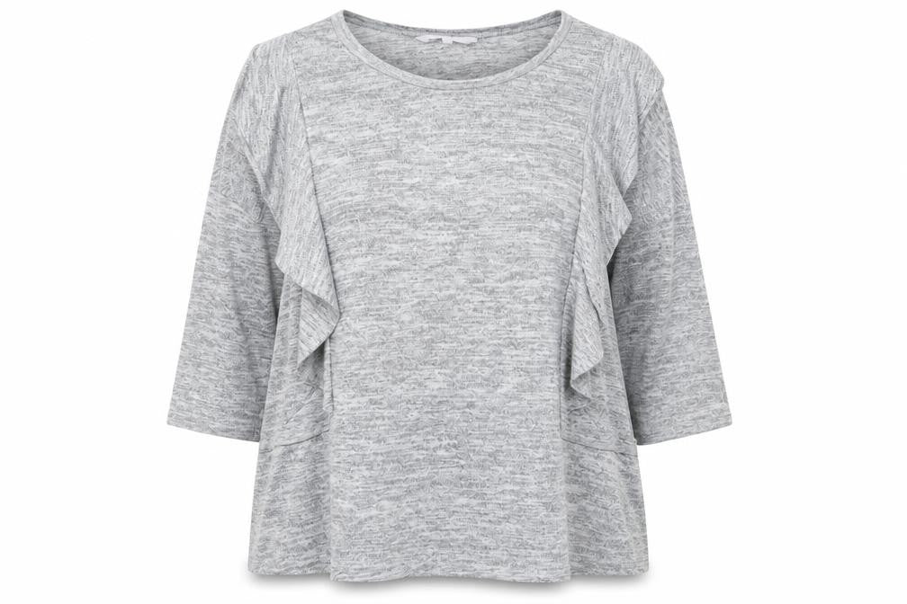 Red Herring Womens Grey   Basic Blouse Size 20