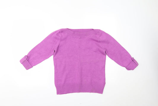 Marks and Spencer Womens Purple   Pullover Jumper Size 14