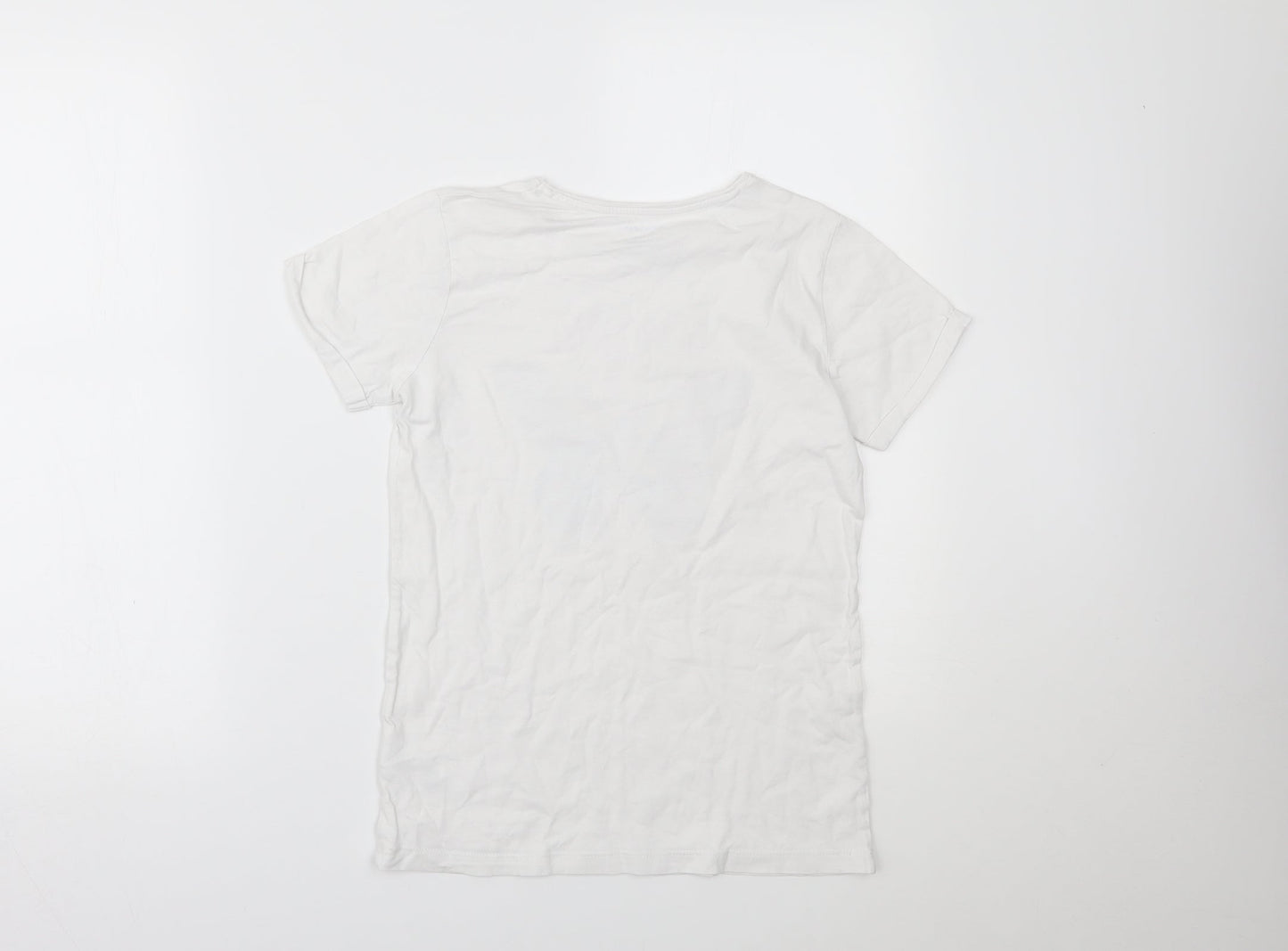 Primark Girls White   Pullover T-Shirt Size 11-12 Years
