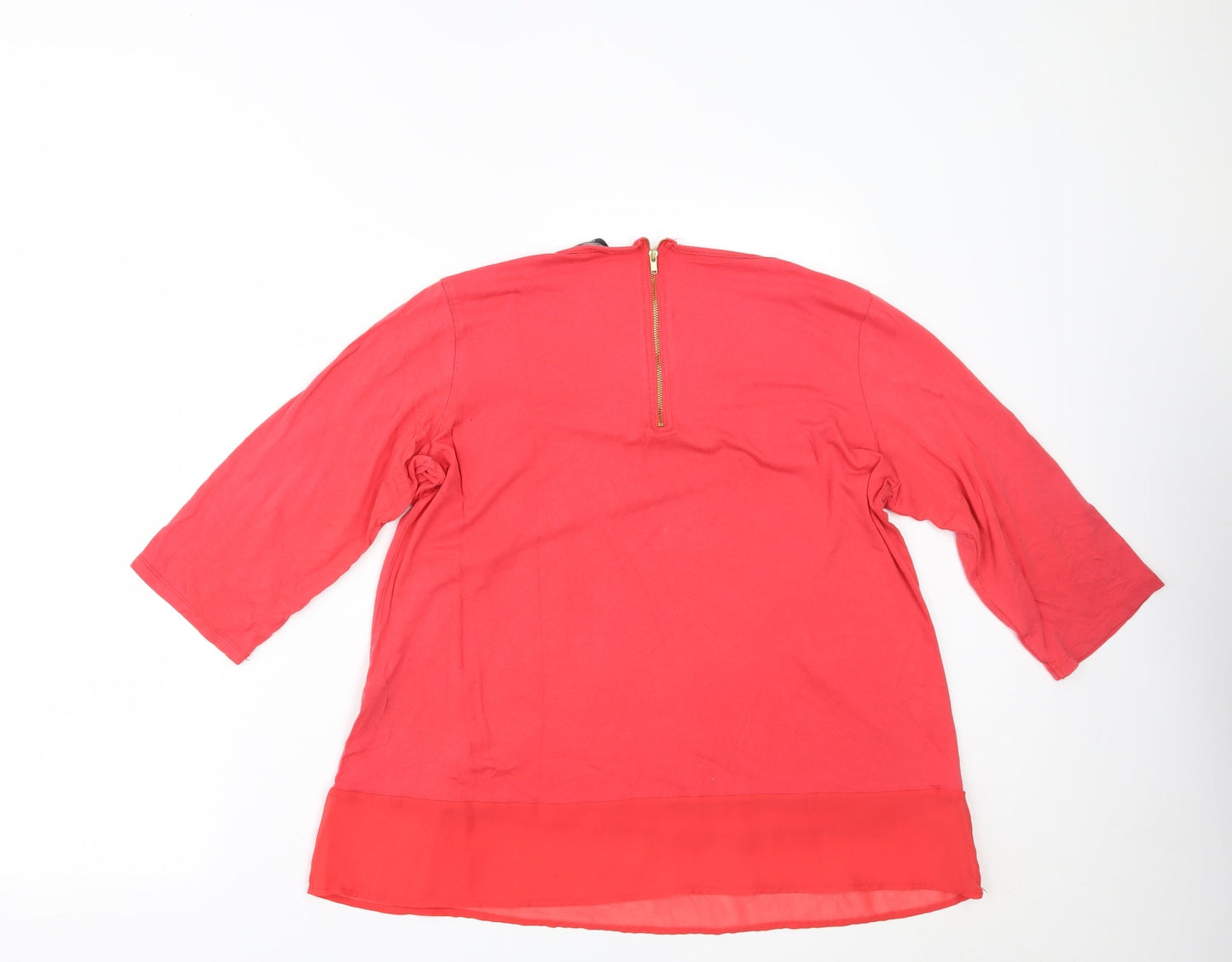 George Womens Red   Basic Blouse Size 16