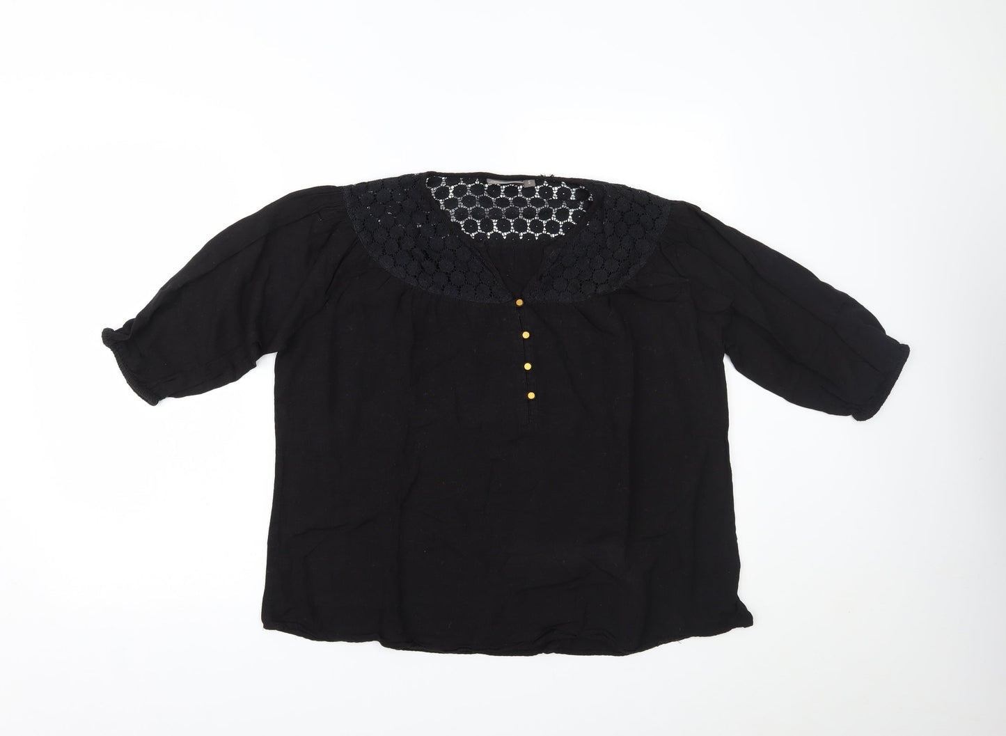 GIA Womens Black   Basic Blouse Size S